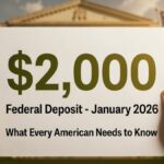 $2000 Federal Deposit January 2026