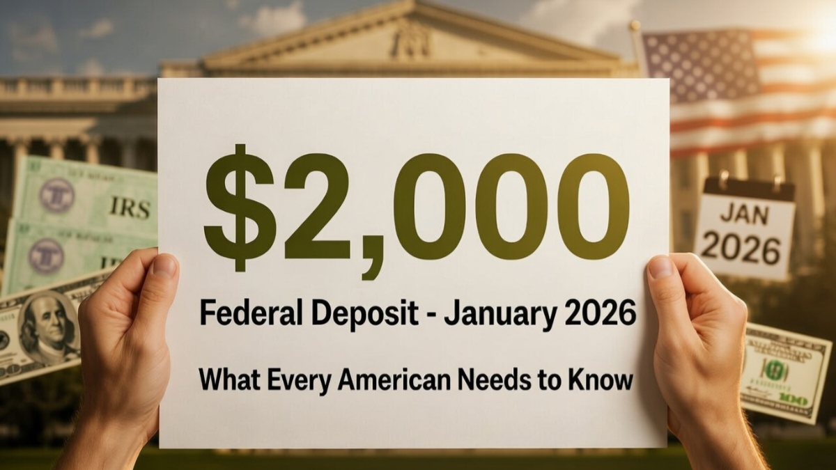 $2000 Federal Deposit January 2026