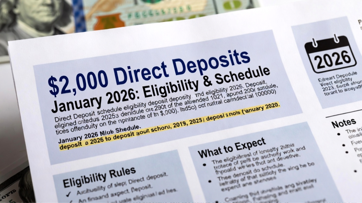 $2,000 Direct Deposits in January 2026