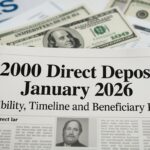 $2000 Direct Deposits January 2026