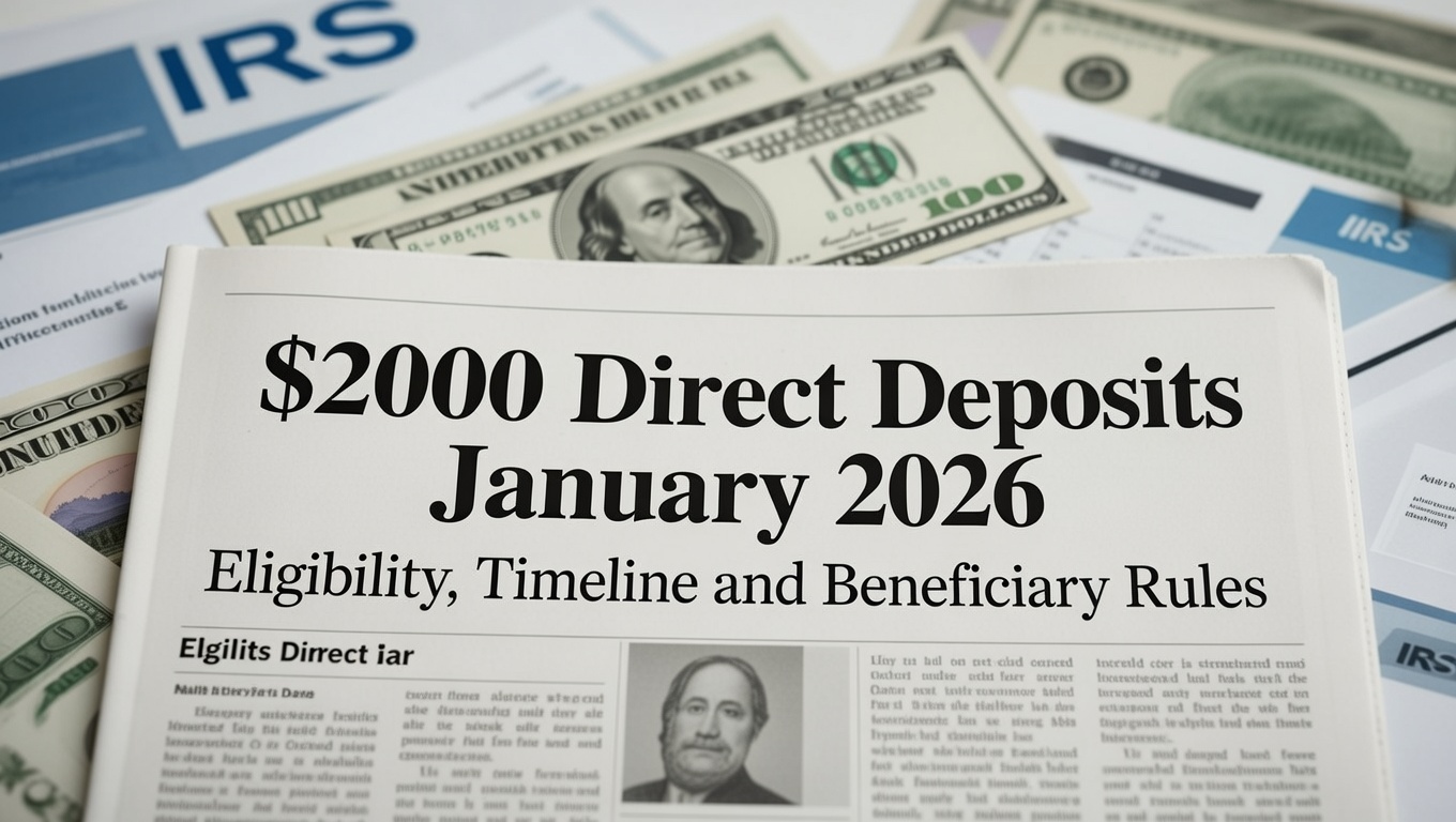 $2000 Direct Deposits January 2026